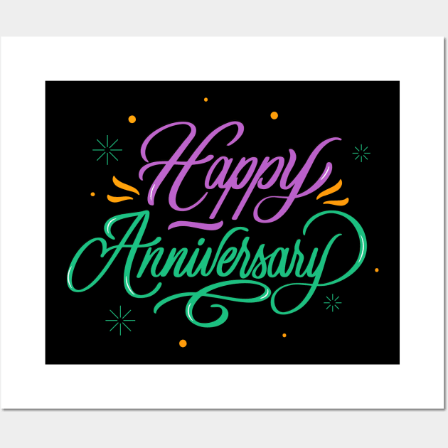 happy anniversary Wall Art by alan gaming store